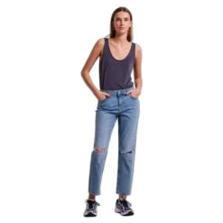 Women's Destroy Straight Jeans Pieces Luna -Moss Kopenhagen-winkel pieces 17120951 3789617 3