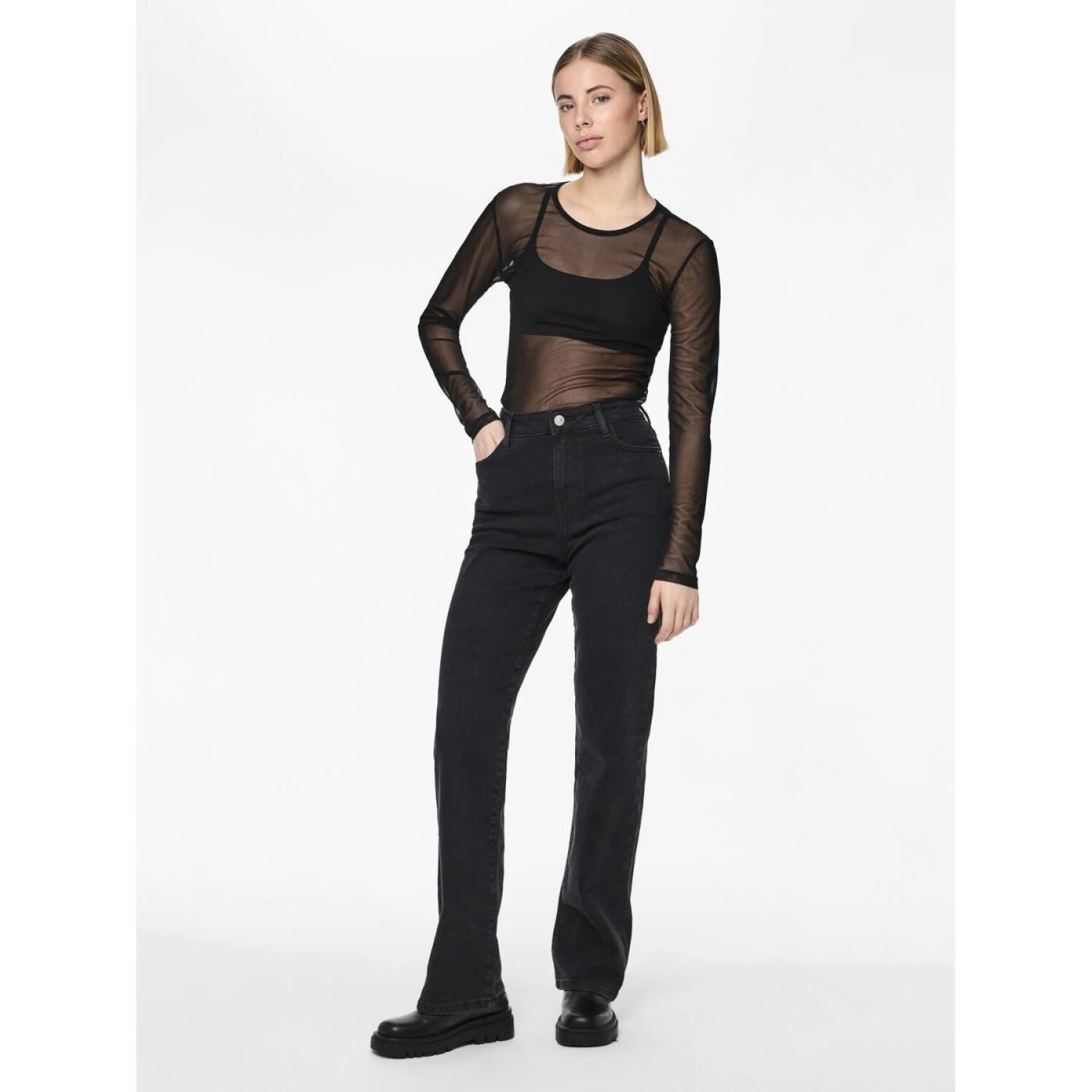 Rechte Jeans Voor Dames Pieces Kelly Hw 6 Rechte Jeans Voor Dames Pieces Kelly Hw - Afbeelding 4