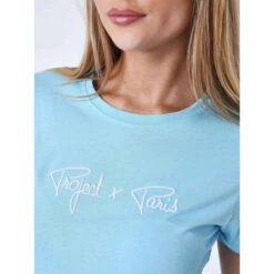 Dames-T-shirt Project X Paris Essentials -Moss Kopenhagen-winkel project x paris f221121 lb2 3