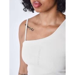 Asymmetrische Tanktop Voor Dames Project X Paris -Moss Kopenhagen-winkel project x paris f231003 gg greige 6