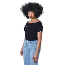 Dames-T-shirt Off-the-shoulder Project X Paris -Moss Kopenhagen-winkel project x paris f231004 bk 0