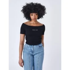 Dames-T-shirt Off-the-shoulder Project X Paris -Moss Kopenhagen-winkel project x paris f231004 bk 5