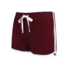 Damesshort Skinni Fit Rétro -Moss Kopenhagen-winkel skinni fit sk069 burgundy.white 1