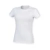 Dames-T-shirt Met Ronde Hals Skinni Fit Feel Good -Moss Kopenhagen-winkel skinni fit sk121 white 3