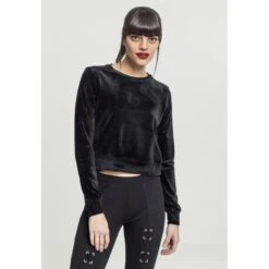 URBAN CLASSICS Woman's Urban Klassiek Fluwelen Crew T-shirt -Moss Kopenhagen-winkel tb1352 00007 tb1352 m1 00007 2