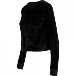 URBAN CLASSICS Woman's Urban Klassiek Fluwelen Crew T-shirt -Moss Kopenhagen-winkel tb1352 00007 tb1352 p3 00007black