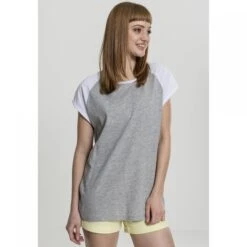 URBAN CLASSICS Woman's Urban Classic T-shirt Raglan GT Contract -Moss Kopenhagen-winkel tb1913 01219 tb1913 m1 01219