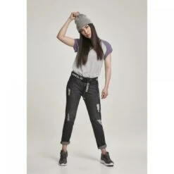 URBAN CLASSICS Woman's Urban Classic T-shirt Raglan GT Contract -Moss Kopenhagen-winkel tb1913 02250 tb1913 m12 02250 3