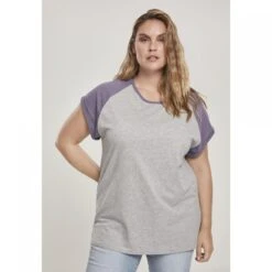 URBAN CLASSICS Woman's Urban Classic T-shirt Raglan GT Contract -Moss Kopenhagen-winkel tb1913 02250 u tb1913 m1 02250 u