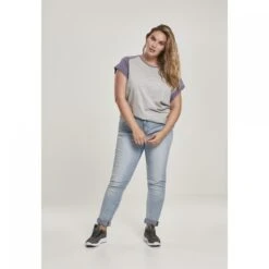 URBAN CLASSICS Woman's Urban Classic T-shirt Raglan GT Contract -Moss Kopenhagen-winkel tb1913 02250 u tb1913 m12 02250 u