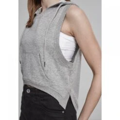 URBAN CLASSICS Dames Badstoftankblad Urban Klassiek Met Capuchon -Moss Kopenhagen-winkel tb1967 00111 tb1967 m15 00111grey