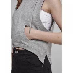 URBAN CLASSICS Dames Badstoftankblad Urban Klassiek Met Capuchon -Moss Kopenhagen-winkel tb1967 00111 tb1967 m16 00111grey