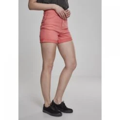 URBAN CLASSICS Damesshort Urban Classic Stretch Waist -Moss Kopenhagen-winkel tb1999 00092 tb1999 m5 00092 coral