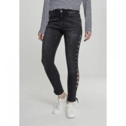 URBAN CLASSICS Broek Vrouw Urban Classic Lace Up -Moss Kopenhagen-winkel tb2003 00709 tb2003 m1 00709
