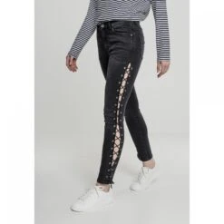 URBAN CLASSICS Broek Vrouw Urban Classic Lace Up -Moss Kopenhagen-winkel tb2003 00709 tb2003 m4 00709