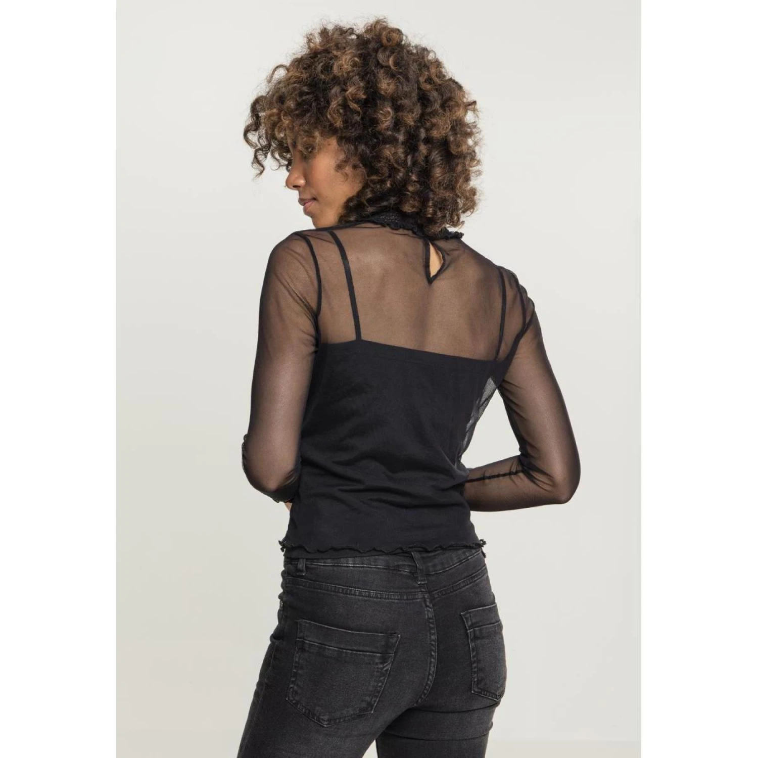 URBAN CLASSICS T-shirt Vrouw Stedelijk Klassiek Dubbellaags Meh 5 URBAN CLASSICS T-shirt Vrouw Stedelijk Klassiek Dubbellaags Meh - Afbeelding 3