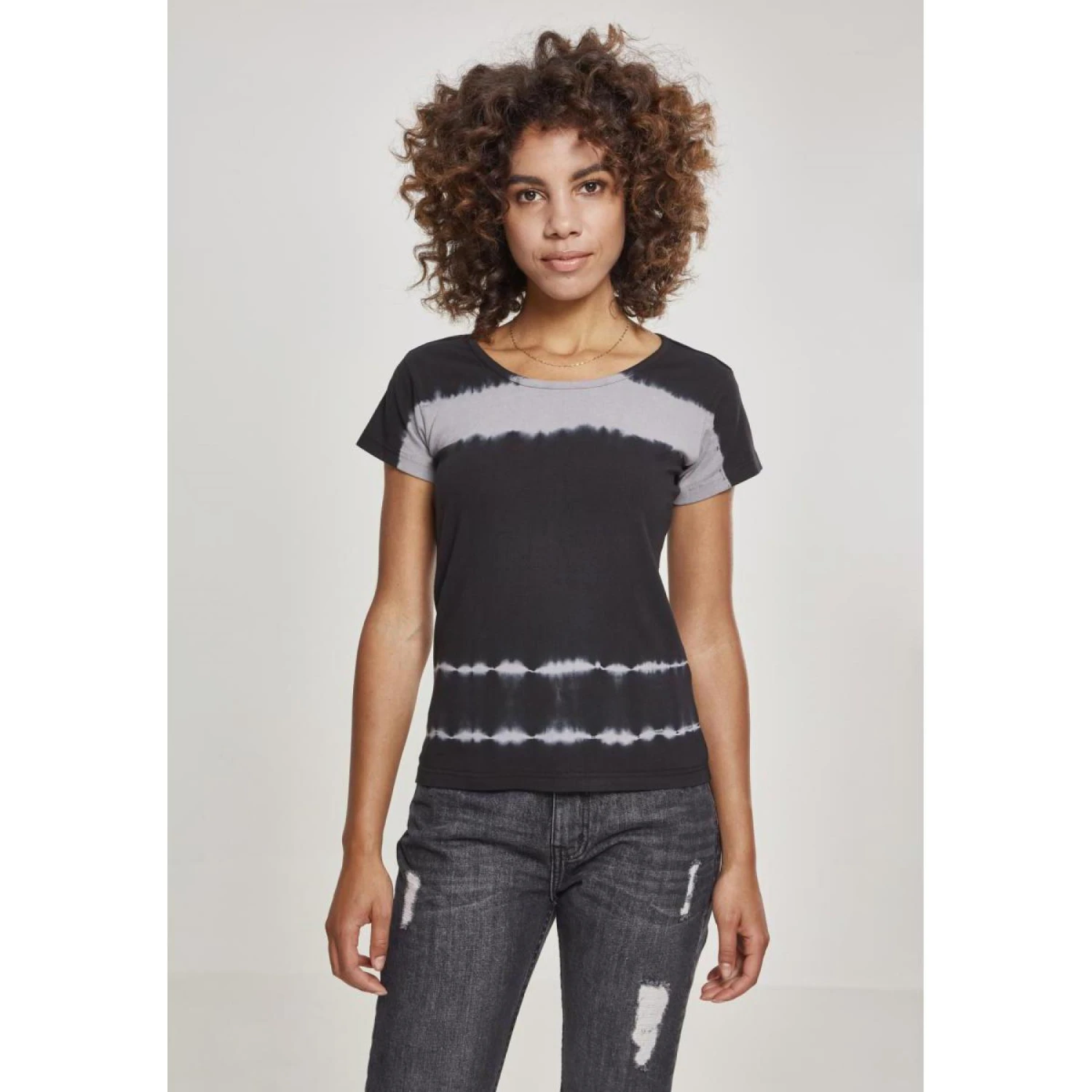 URBAN CLASSICS Urban Classic Striped Lace T-shirt Voor Vrouwen 3 URBAN CLASSICS Urban Classic Striped Lace T-shirt Voor Vrouwen