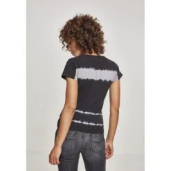 URBAN CLASSICS Urban Classic Striped Lace T-shirt Voor Vrouwen 21 URBAN CLASSICS Urban Classic Striped Lace T-shirt Voor Vrouwen -Moss Kopenhagen-winkel tb2330 01465 tb2330 m2 01465 black light grey 1