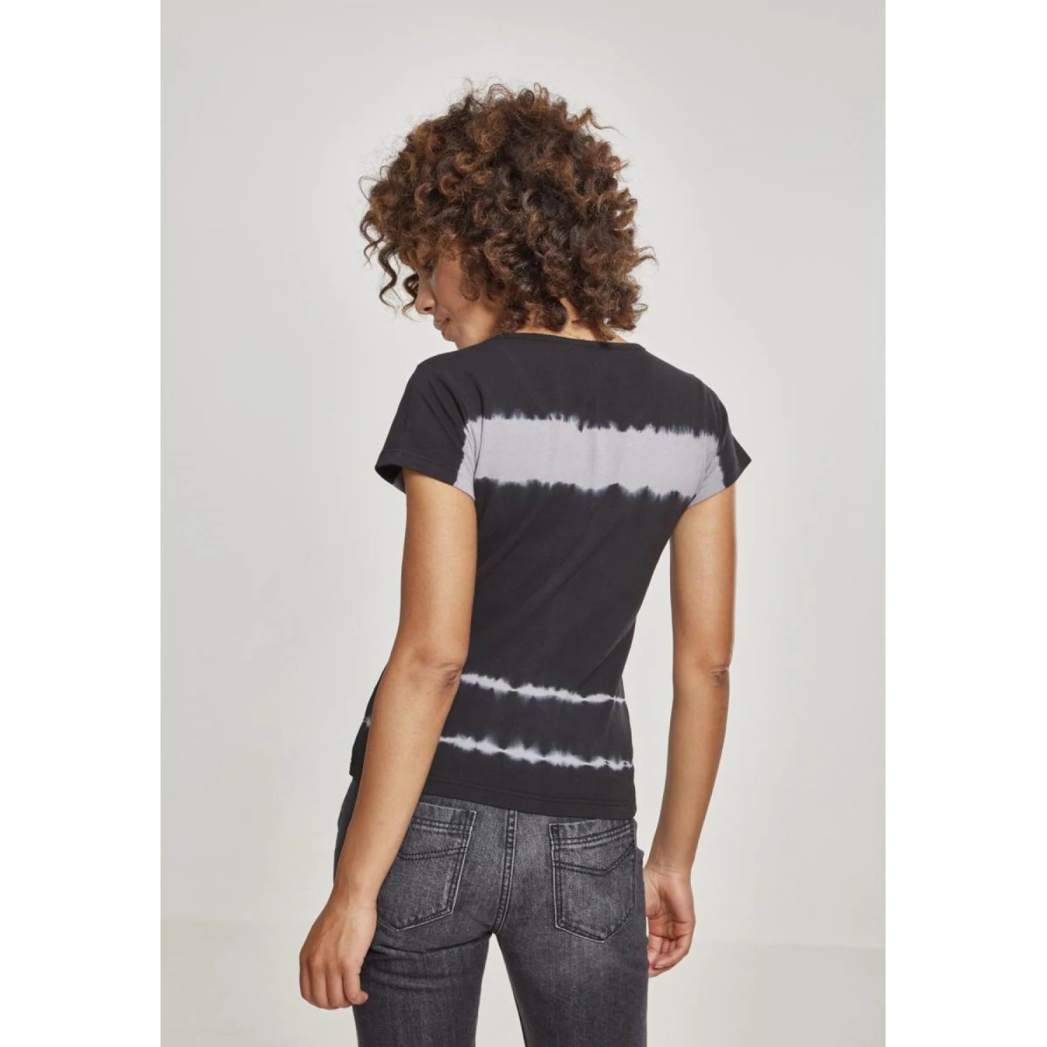 URBAN CLASSICS Urban Classic Striped Lace T-shirt Voor Vrouwen 5 URBAN CLASSICS Urban Classic Striped Lace T-shirt Voor Vrouwen - Afbeelding 3