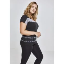 URBAN CLASSICS Urban Classic Striped Lace T-shirt Voor Vrouwen 35 URBAN CLASSICS Urban Classic Striped Lace T-shirt Voor Vrouwen -Moss Kopenhagen-winkel tb2330 01465 u tb2330 m5 01465 u black light grey