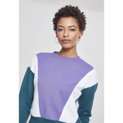 URBAN CLASSICS Woman's Urban Klassiek 3-tone Pijlploeg T-shirt -Moss Kopenhagen-winkel tb2461 01460 tb2461 m15 01460 ultraviolet jasper white 2