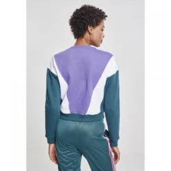 URBAN CLASSICS Woman's Urban Klassiek 3-tone Pijlploeg T-shirt -Moss Kopenhagen-winkel tb2461 01460 tb2461 m2 01460 ultraviolet jasper white 2