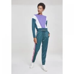 URBAN CLASSICS Woman's Urban Klassiek 3-tone Pijlploeg T-shirt -Moss Kopenhagen-winkel tb2461 01460 tb2461 m7 01460 ultraviolet jasper white 2