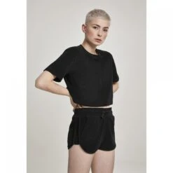 URBAN CLASSICS T-shirt Vrouw Stedelijke Klassieke Handdoek -Moss Kopenhagen-winkel tb2628 00007 tb2628 m13 00007