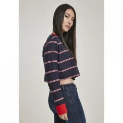 URBAN CLASSICS Woman's Urban Klassiek Garen Kate Stripe T-shirt 21 URBAN CLASSICS Woman's Urban Klassiek Garen Kate Stripe T-shirt -Moss Kopenhagen-winkel tb2990 02052 tb2990 m5 02052 2