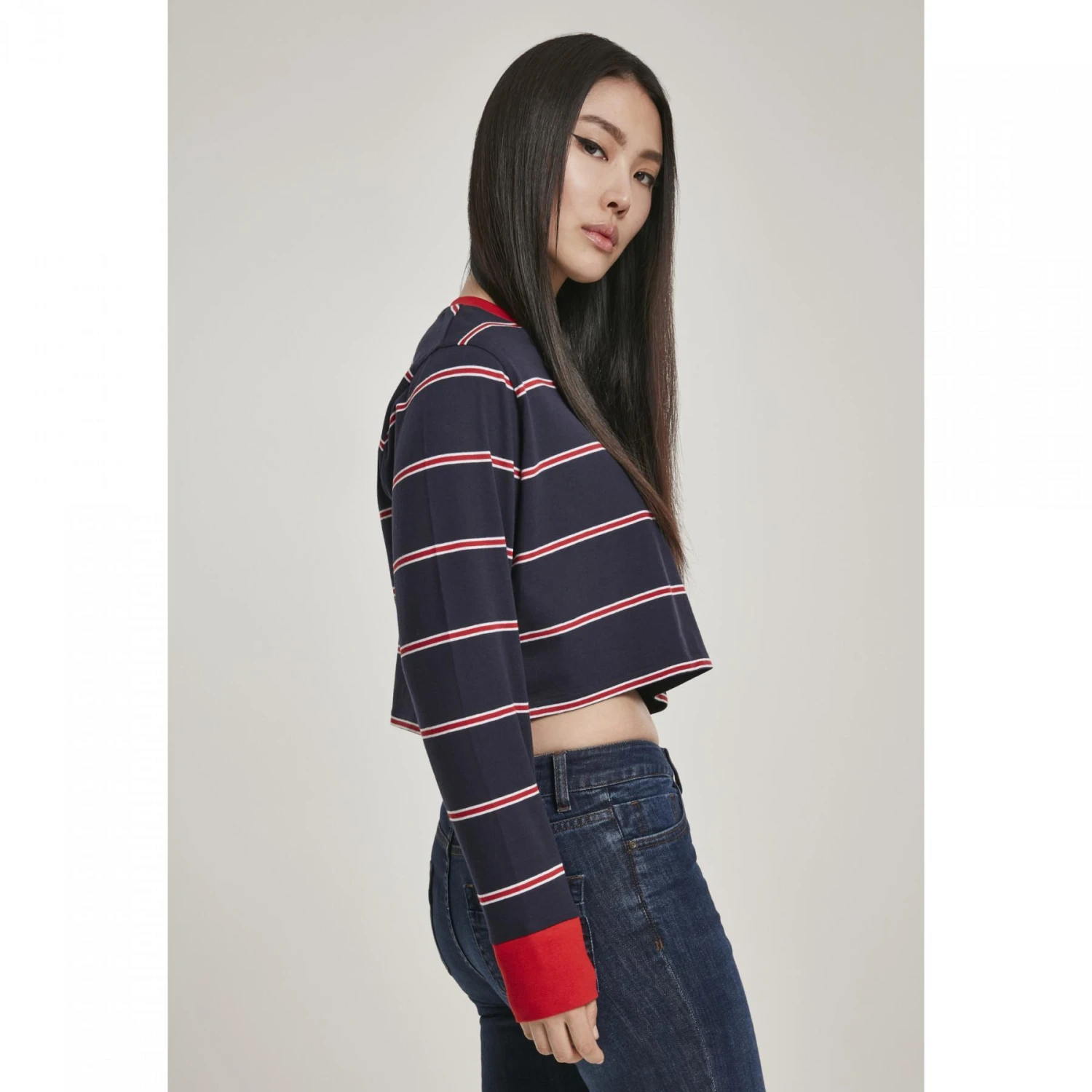 URBAN CLASSICS Woman's Urban Klassiek Garen Kate Stripe T-shirt 7 URBAN CLASSICS Woman's Urban Klassiek Garen Kate Stripe T-shirt - Afbeelding 5