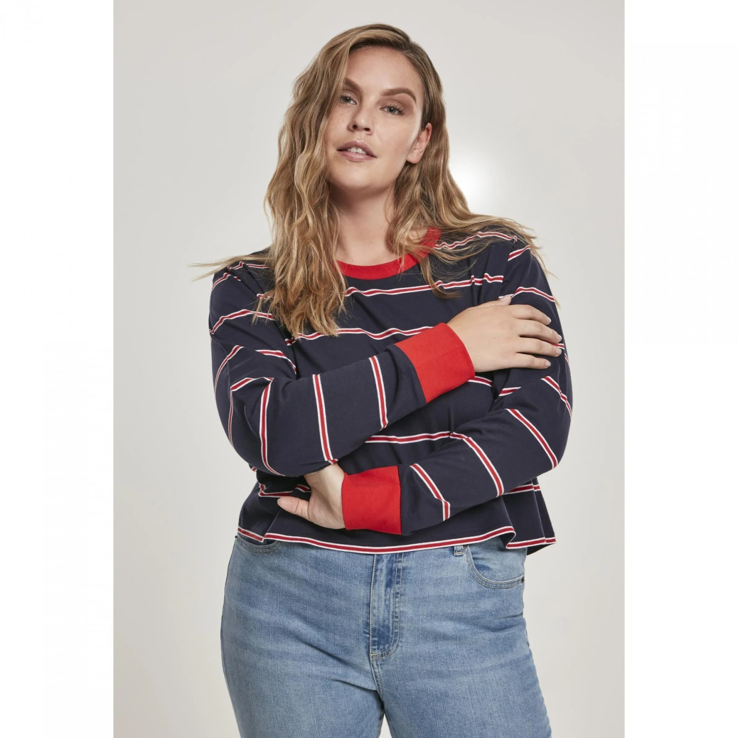 URBAN CLASSICS Woman's Urban Klassiek Garen Kate Stripe T-shirt 13 URBAN CLASSICS Woman's Urban Klassiek Garen Kate Stripe T-shirt - Afbeelding 11