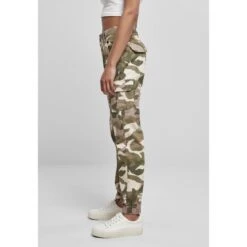 Dames Cargo Broek Met Hoge Taille Urban Classics Camo -Moss Kopenhagen-winkel tb3047 02897 1