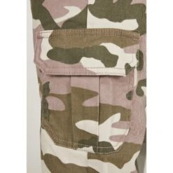 Dames Cargo Broek Met Hoge Taille Urban Classics Camo -Moss Kopenhagen-winkel tb3047 02897 10