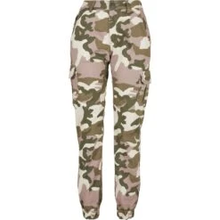 Dames Cargo Broek Met Hoge Taille Urban Classics Camo -Moss Kopenhagen-winkel tb3047 02897 6