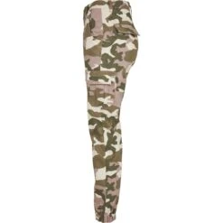 Dames Cargo Broek Met Hoge Taille Urban Classics Camo -Moss Kopenhagen-winkel tb3047 02897 7