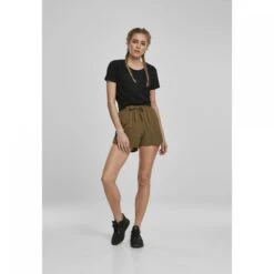 URBAN CLASSICS Dames Shorts Urban Classic Viscose -Moss Kopenhagen-winkel tb3436 02438 tb3436 m12 02438