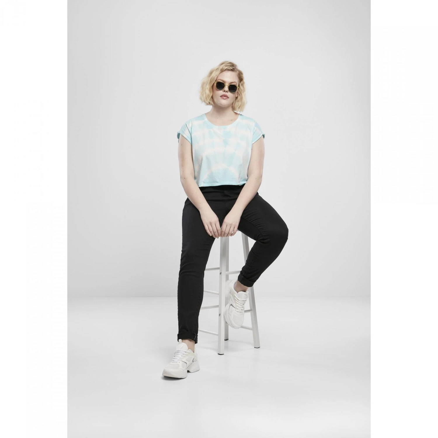 Dames-T-shirt Urban Classics Short Tie Dye 17 Dames-T-shirt Urban Classics Short Tie Dye - Afbeelding 15