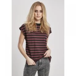 Gestreepte T-shirt Vrouw Urban Classics 17 Gestreepte T-shirt Vrouw Urban Classics -Moss Kopenhagen-winkel tb3760 02063 0