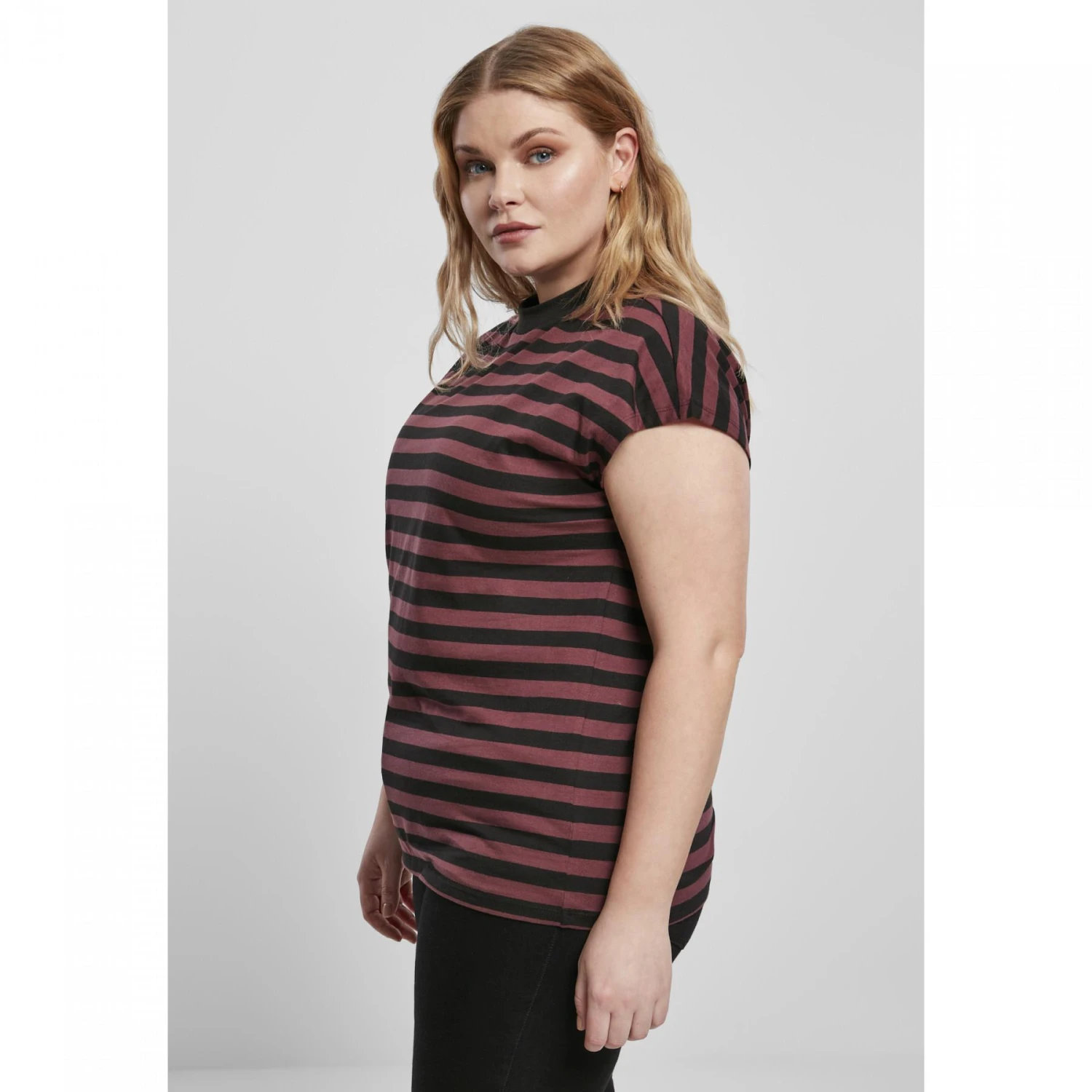 Gestreepte T-shirt Vrouw Urban Classics 13 Gestreepte T-shirt Vrouw Urban Classics - Afbeelding 11