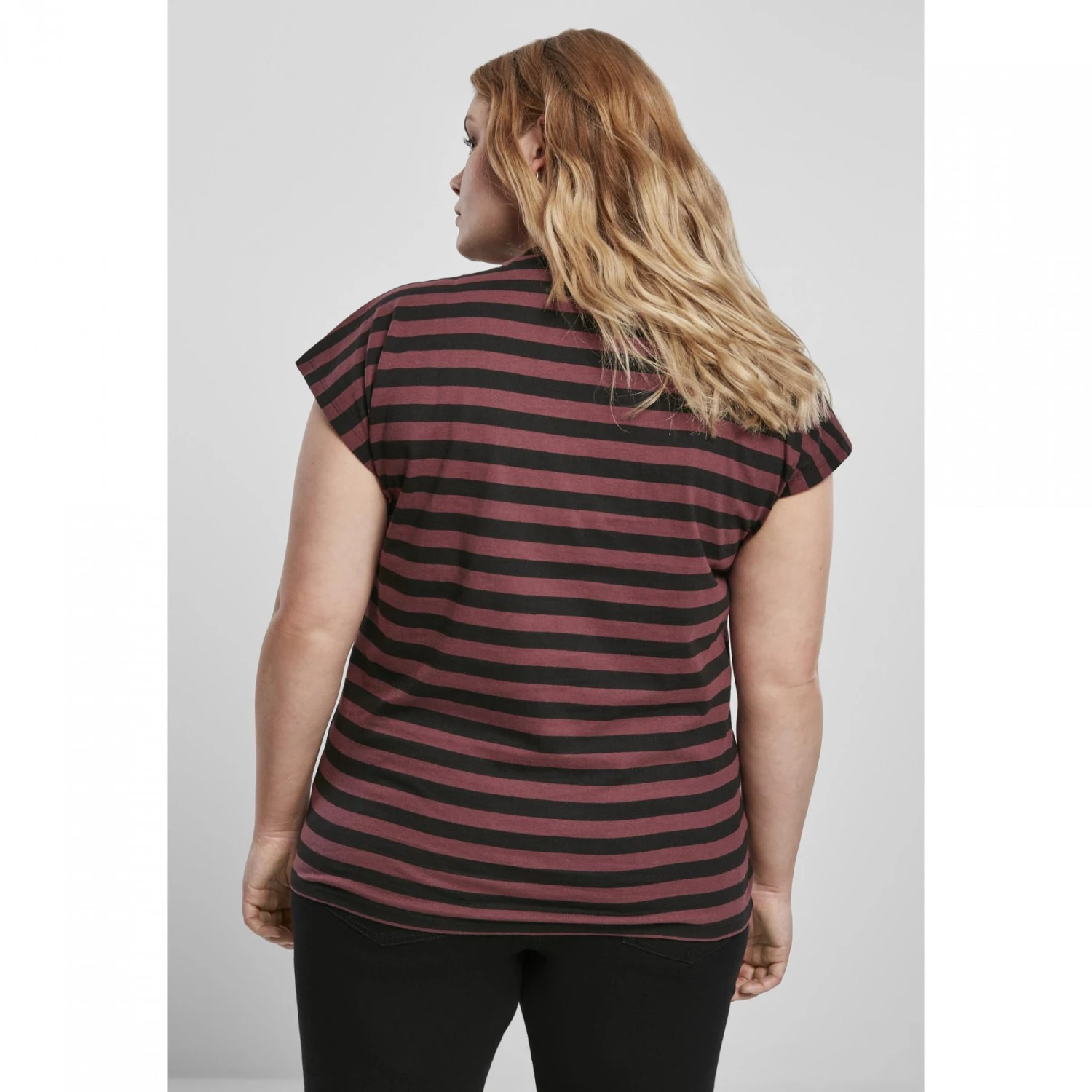 Gestreepte T-shirt Vrouw Urban Classics 14 Gestreepte T-shirt Vrouw Urban Classics - Afbeelding 12