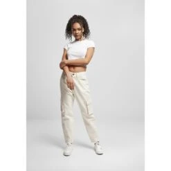 Cargo Damesbroek Urban Classics Bal Fit Twill -Moss Kopenhagen-winkel tb4361 02903 4