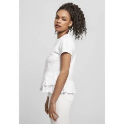 Dames-T-shirt Urban Classics Organic Volant (Grandes Tailles) -Moss Kopenhagen-winkel tb4369 00220 1