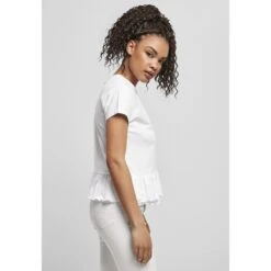 Dames-T-shirt Urban Classics Organic Volant (Grandes Tailles) -Moss Kopenhagen-winkel tb4369 00220 3