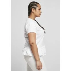 Dames-T-shirt Urban Classics Organic Volant (Grandes Tailles) -Moss Kopenhagen-winkel tb4369 00220 u 3