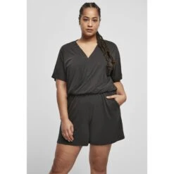 Dames Jumpsuit Urban Classics Short Modal (Grote Maten) -Moss Kopenhagen-winkel tb4370 00007 u 0