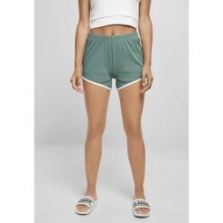 Dames Shorts Urban Classics Organic Interlock Retro Hotpants (Grote Maten) -Moss Kopenhagen-winkel tb4372 03189 0