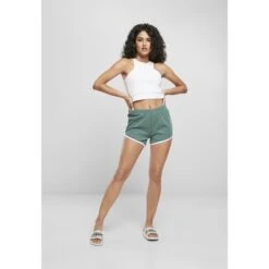 Dames Shorts Urban Classics Organic Interlock Retro Hotpants (Grote Maten) -Moss Kopenhagen-winkel tb4372 03189 4