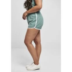 Dames Shorts Urban Classics Organic Interlock Retro Hotpants (Grote Maten) -Moss Kopenhagen-winkel tb4372 03189 u 1