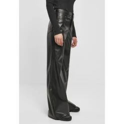 Damesbroek Urban Classics Faux Leather Wide Leg (GT) 16 Damesbroek Urban Classics Faux Leather Wide Leg (GT) -Moss Kopenhagen-winkel tb4518 00007 3