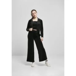 Damesbroek Urban Classics High Waist Straight Velvet (Groot Getailleerde ) -Moss Kopenhagen-winkel tb4530 00007 4